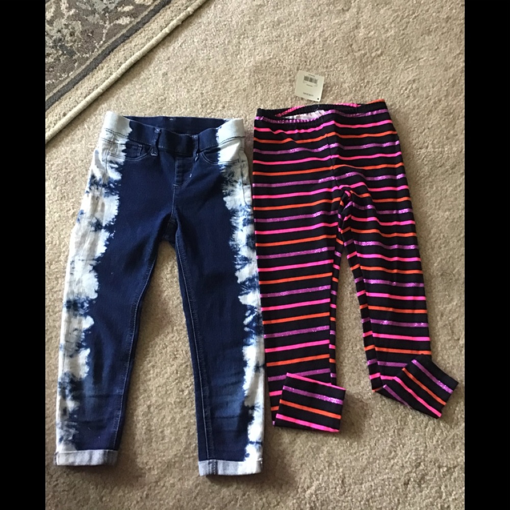 Bundle leggins  stretch jeans  NWT 6/6XS 💕 Both an excellent condition j